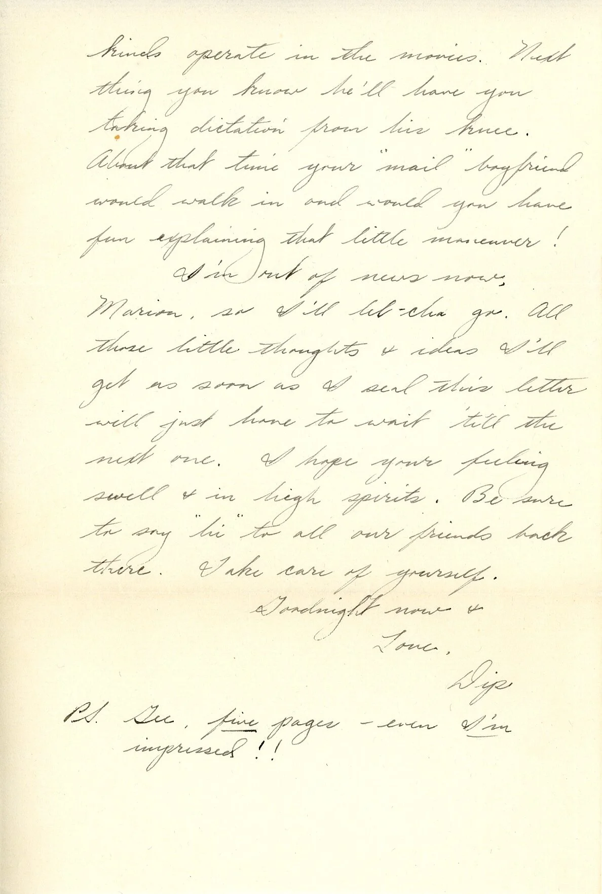 October 26, 1944 (to Marion Sneen)