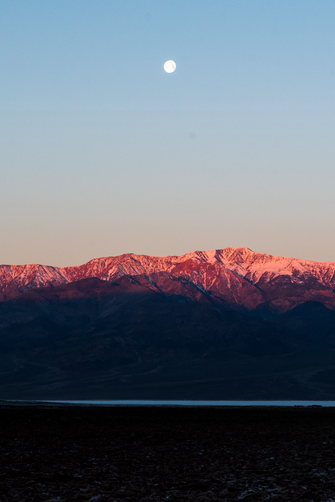 Sunrise in Badwater Basin, Death Valley