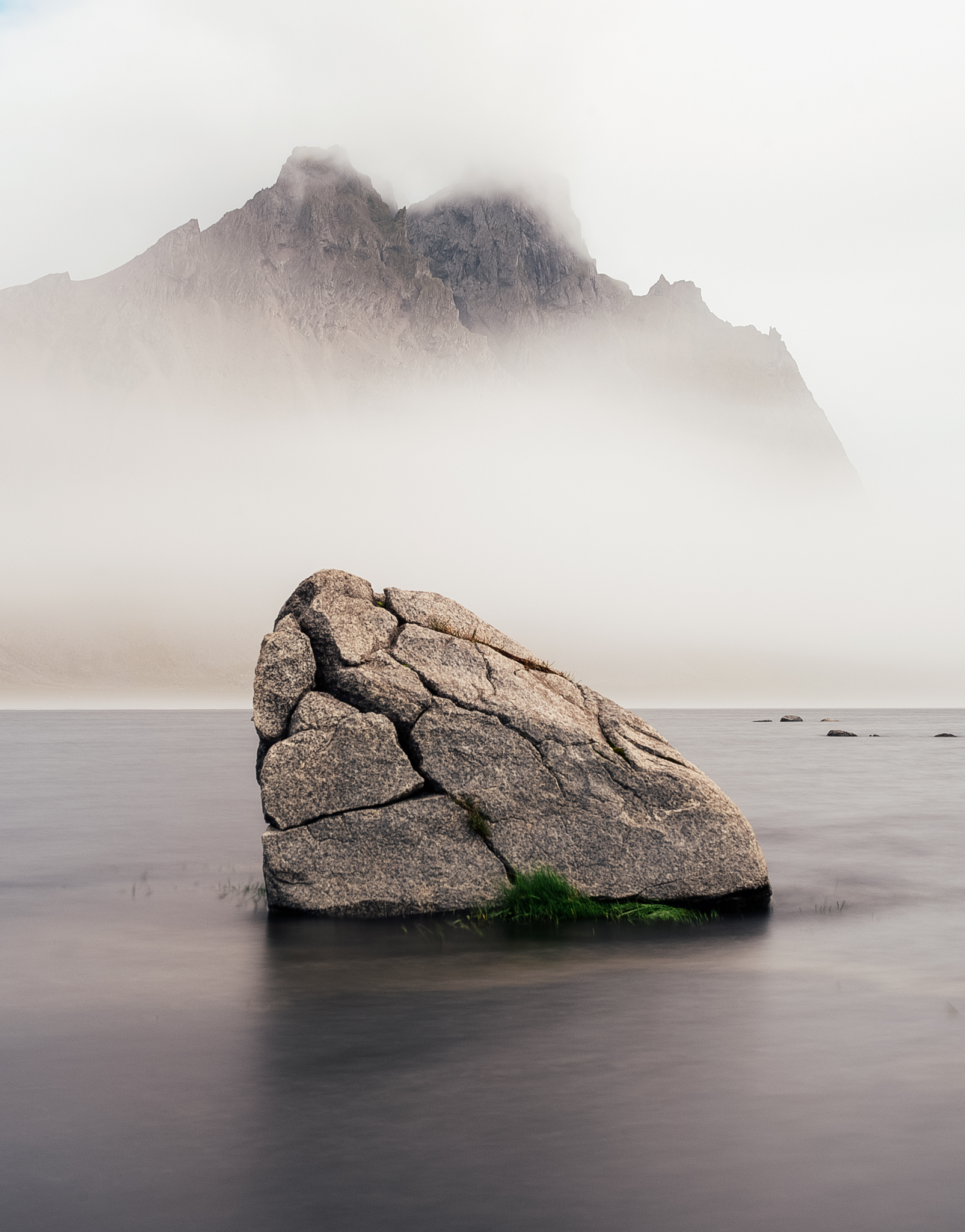 Rock by Vestrahorn, Iceland