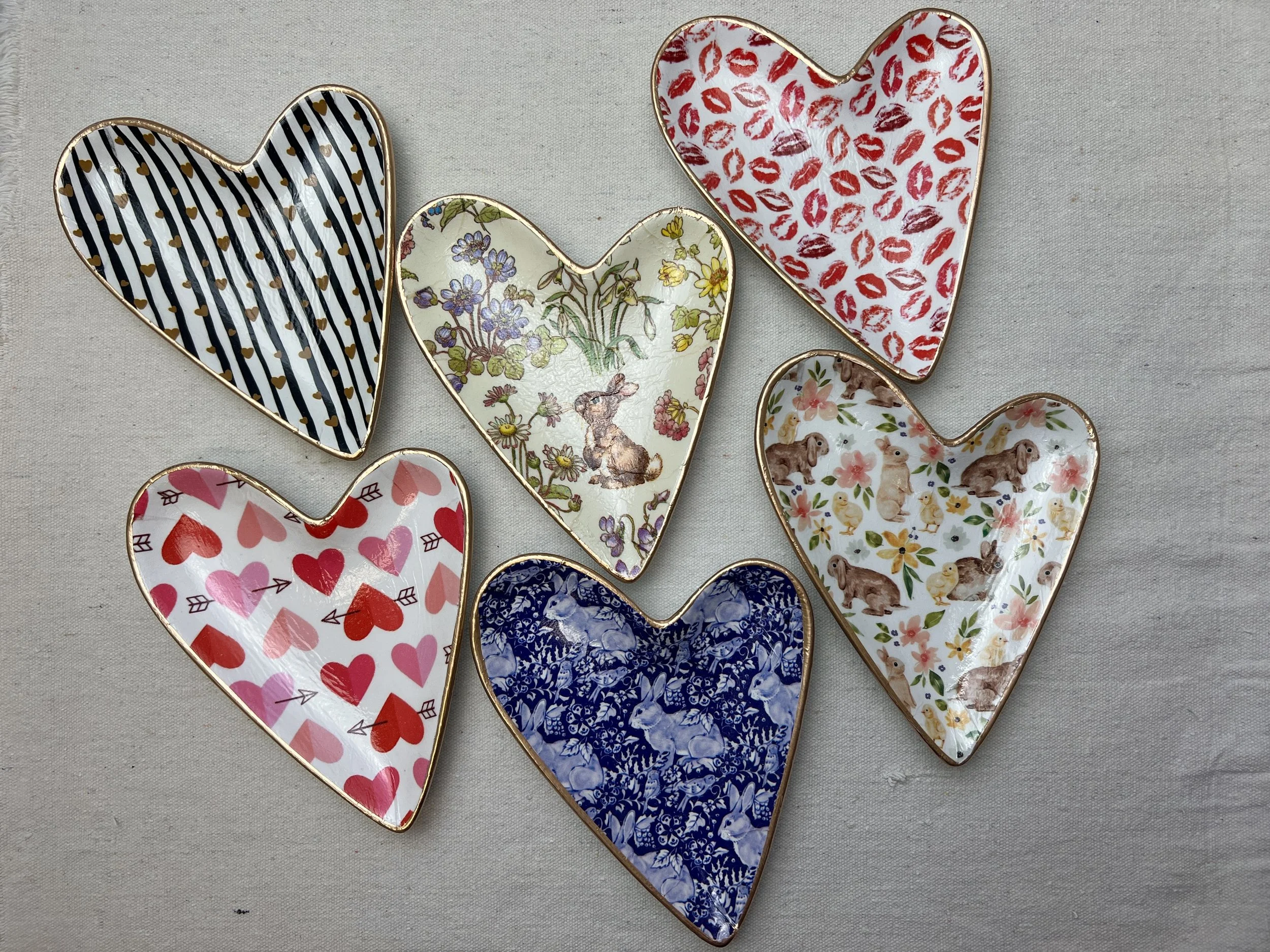 Easter & Valentines Ceramic Heart Dish