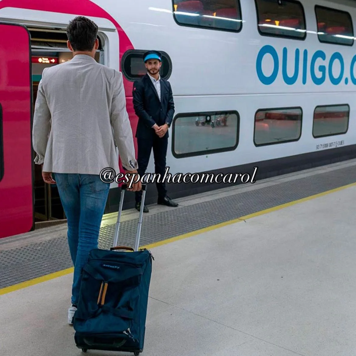 Trem OUIGO na Espanha: velocidade, pre&ccedil;o e efici&ecirc;ncia.

Com a OUIGO, voc&ecirc; embarca em trens de alta velocidade com pre&ccedil;os super competitivos, conforto na medida certa e rotas que conectam as principais cidades espanholas.

📍