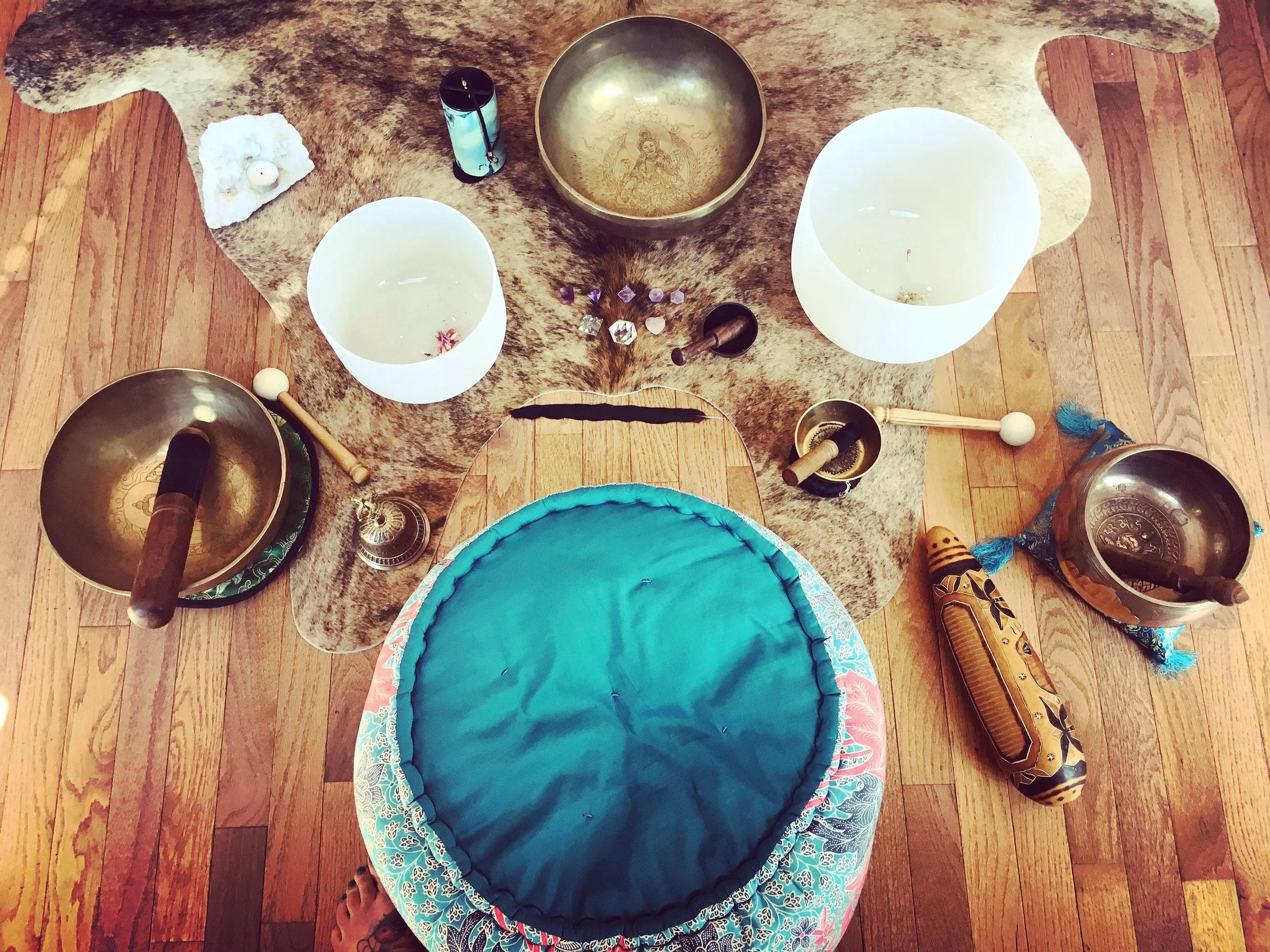 Multi and varied instruments are using during our Sound Healing Circles