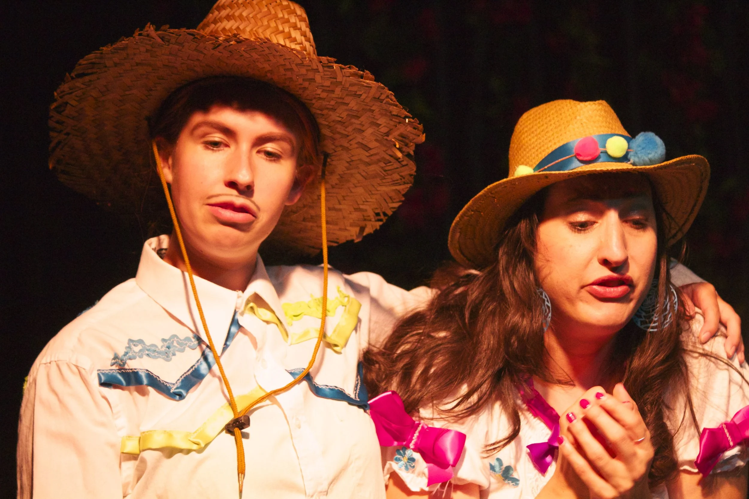 Michelle Pantle as Miguel and Christin Mason as Maria