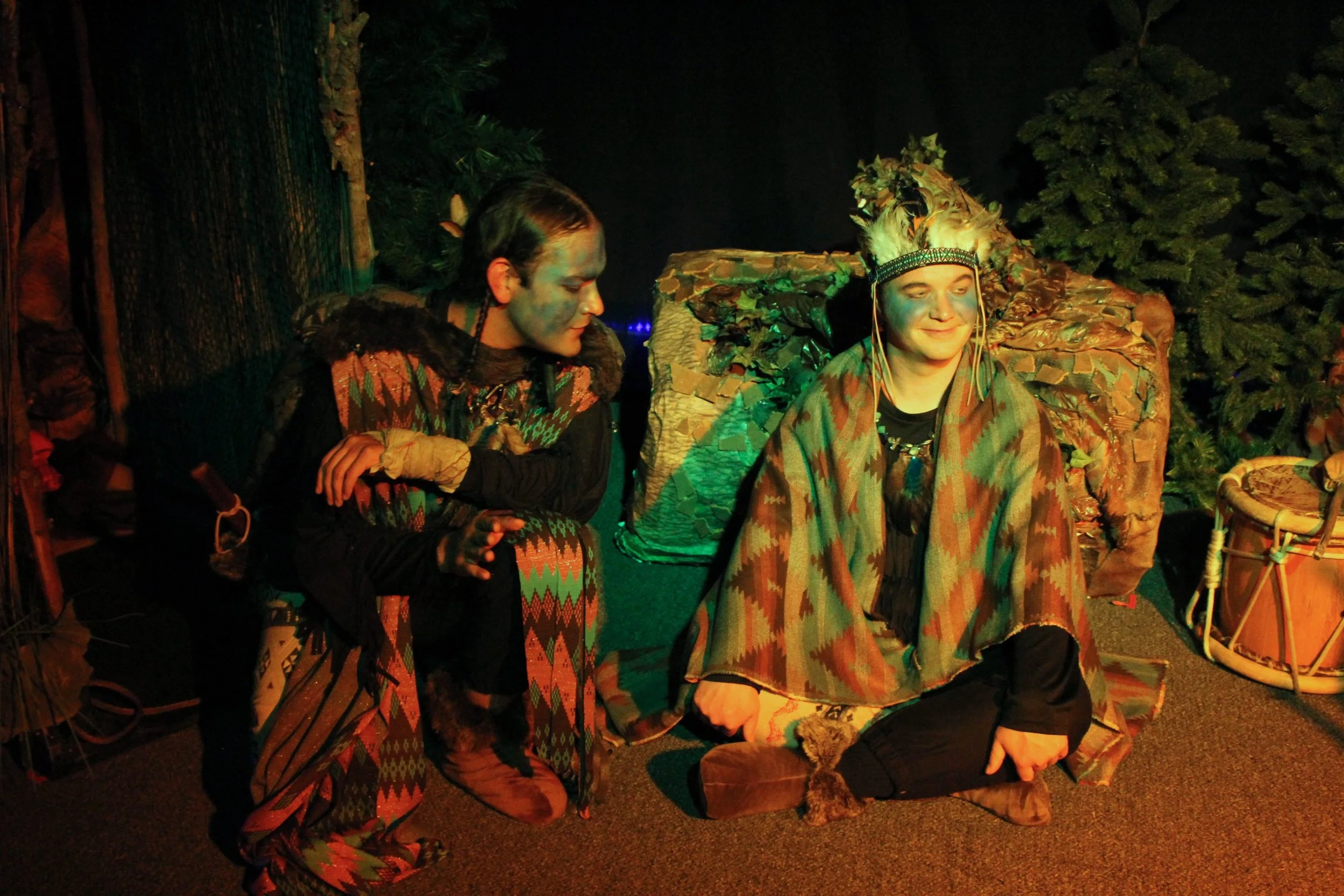Jaycee Sanchez and Matthew Davis in The Stone Coat Woman
