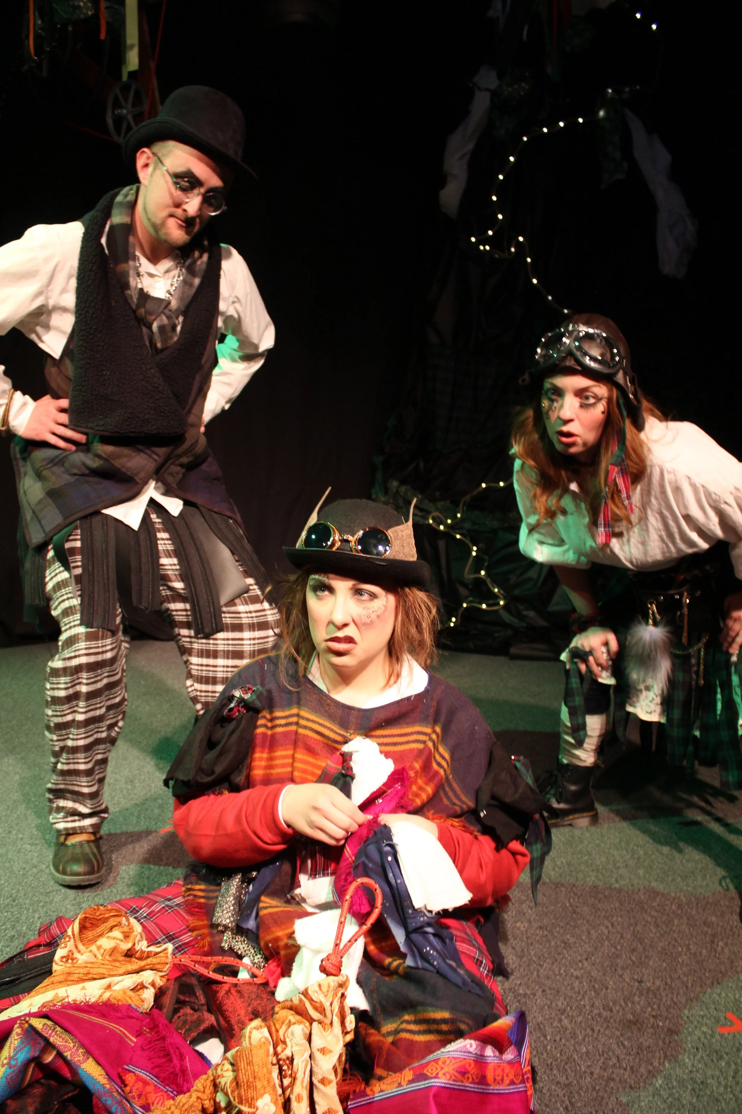 Ryan Barnett, Jessica Hall and Karin Carr in The Lass Who Went Out with the Cry of Dawn