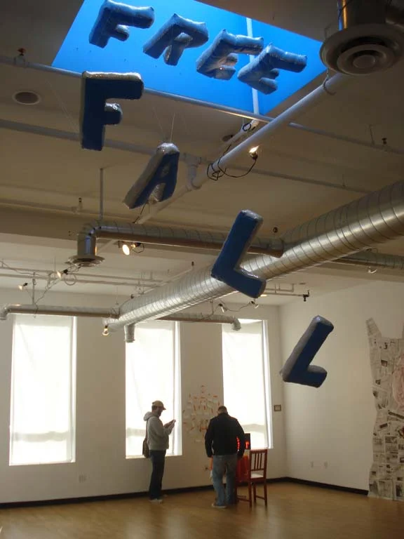  "Free Fall" at Gallery 101 (Ottawa) for Intercontinental Divide, an artist exchange exhibition with Helen Pitt Gallery, Vancouver, 2009 