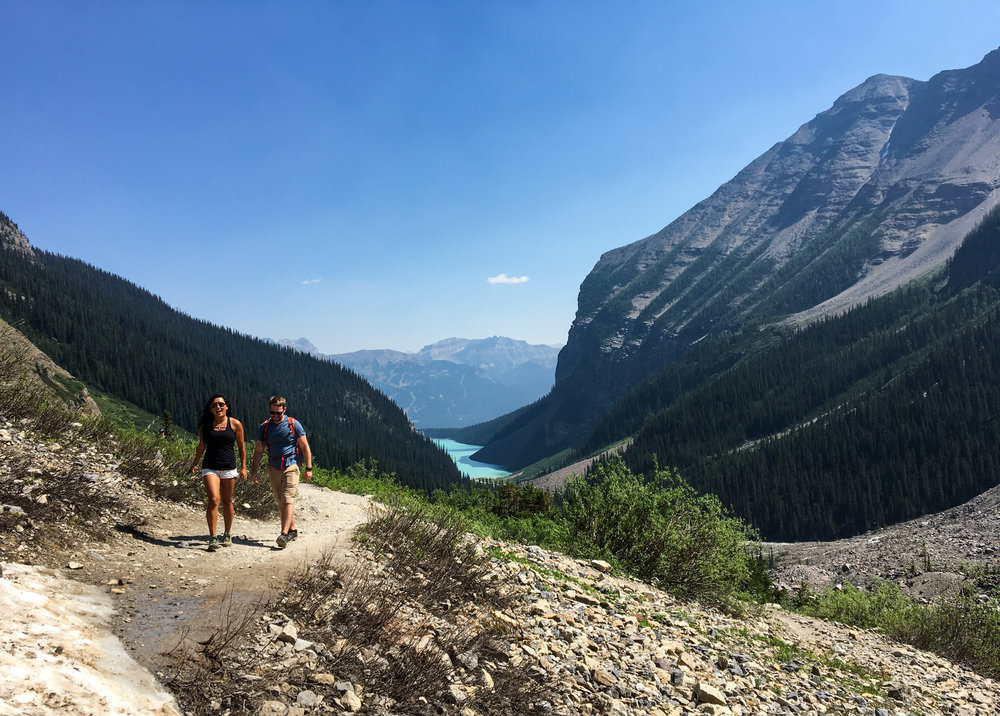 Hiking Lake Louise