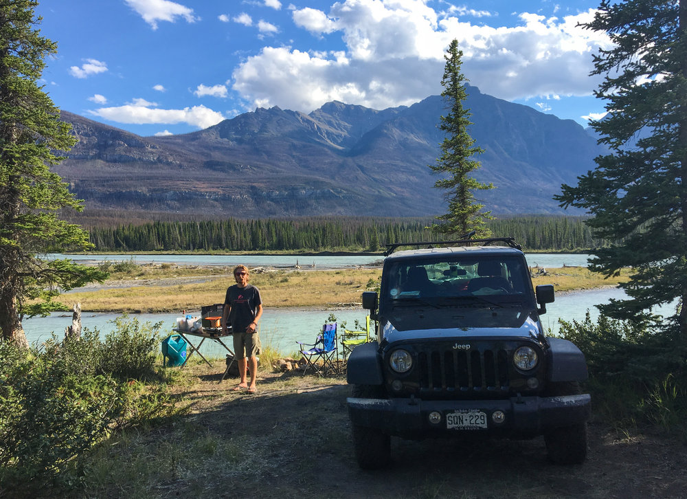 Saskatchewan River camping