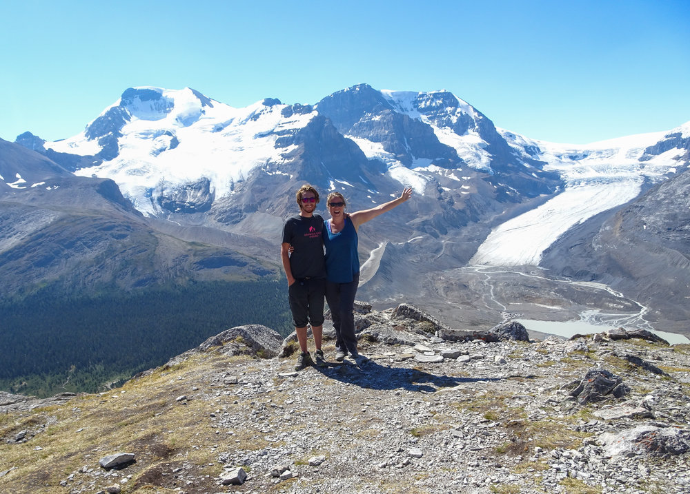 Summit of Wilcox Pass in Jasper National Park