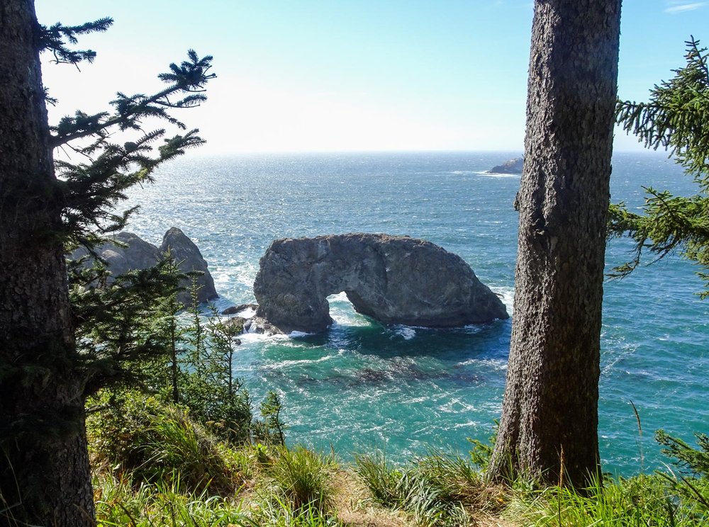 Arch Rock Along Oregon Coast