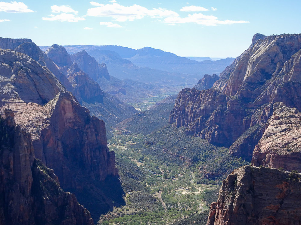 The famous Zion Canyon