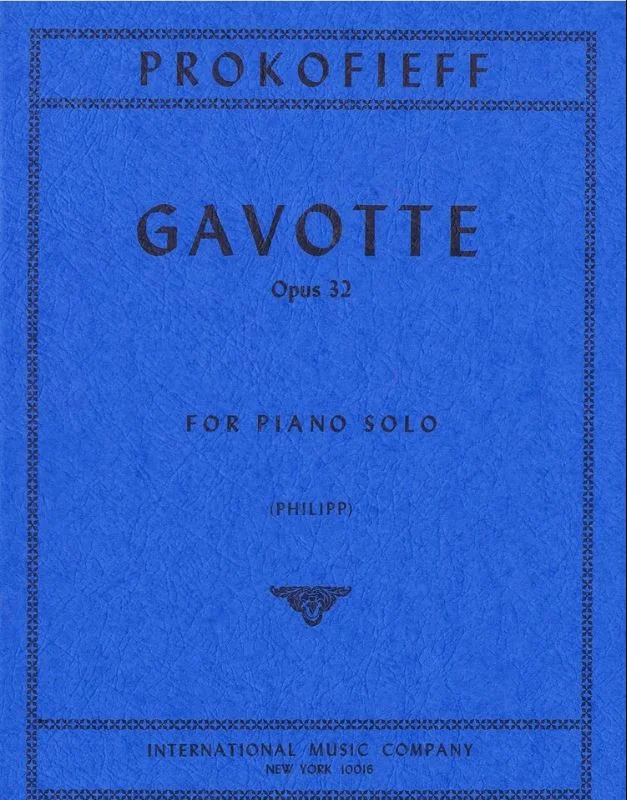 Prokofieff Gavotta in F sharp minor, Opus 32 IMC 1519