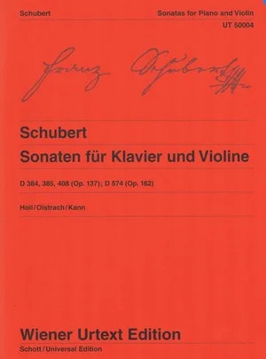 Schubert Sonatas for Piano and Violin CF UT50004