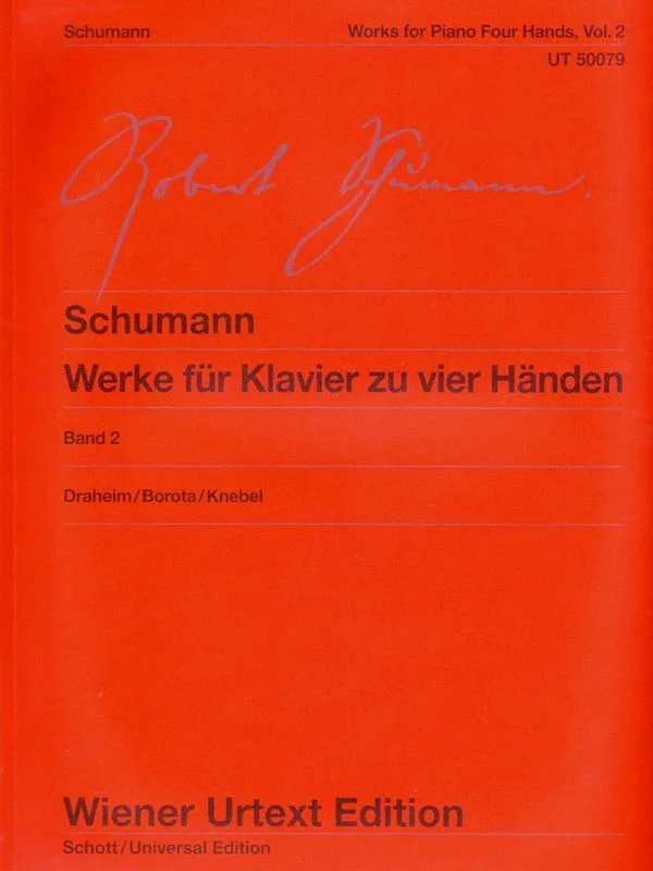 Schumann Complete Works for Piano Four Hands Vol.2 UT50079