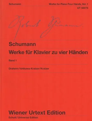 Schumann Complete Works for Piano Four Hands Vol.1 UT50078
