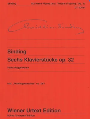 Sinding Six Piano Pieces, Op.32 UT50404