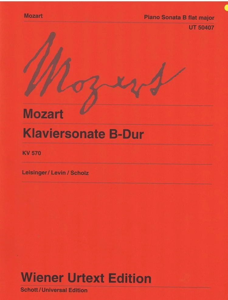 Mozart Klaviersonate B-Dur KV 570 UT50407