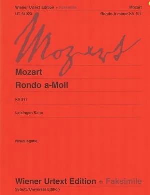 Mozart Rondo A-Minor K 511 UT51023
