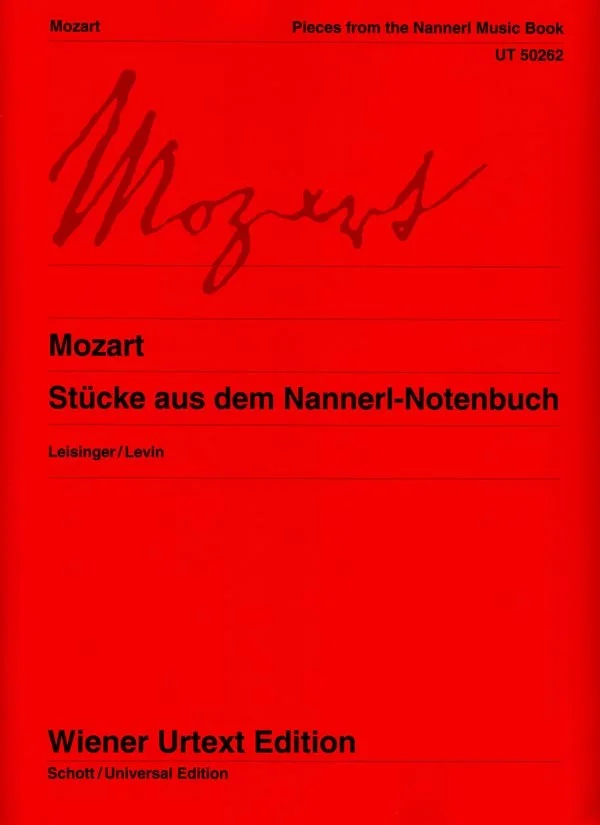 Mozart Stucke aus dem Nannerl-Notenbuch UT50262