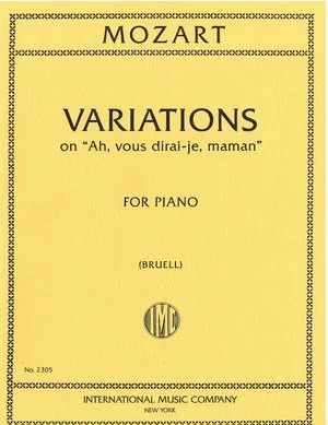 Mozart Variations on "Ah, vous dirai-je, maman" IMC 2305