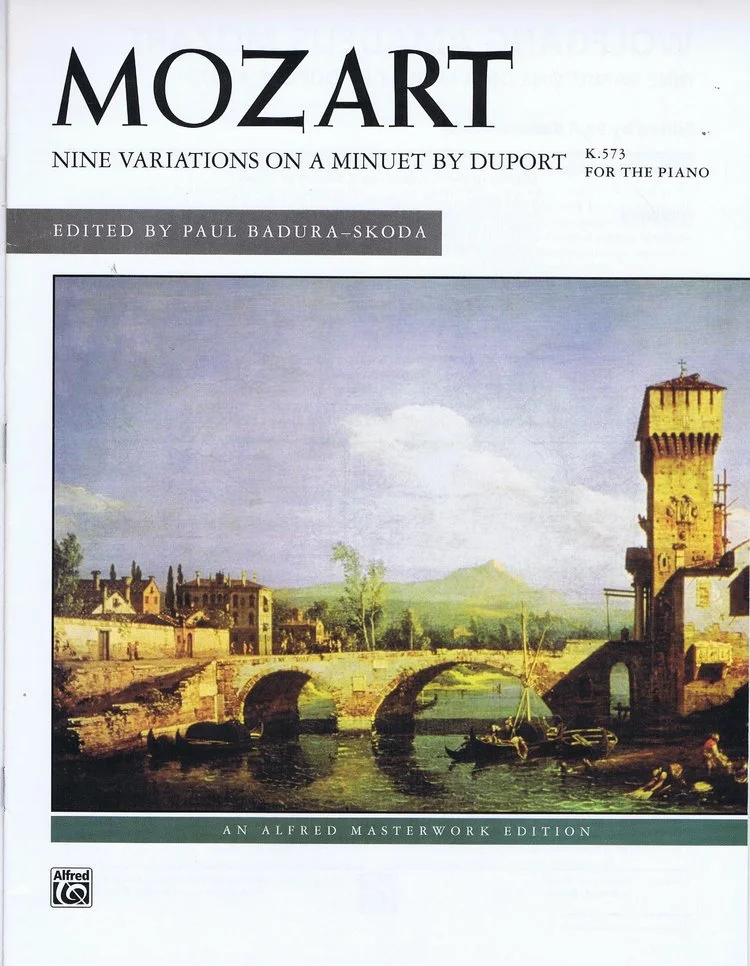 Mozart Nine Variations on a Minuet by Duport, K. 573 Alfred 22582 