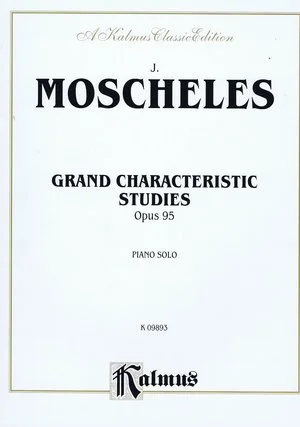 Moscheles Grand Characteristic Studies, Opus 95 Alfred K09893