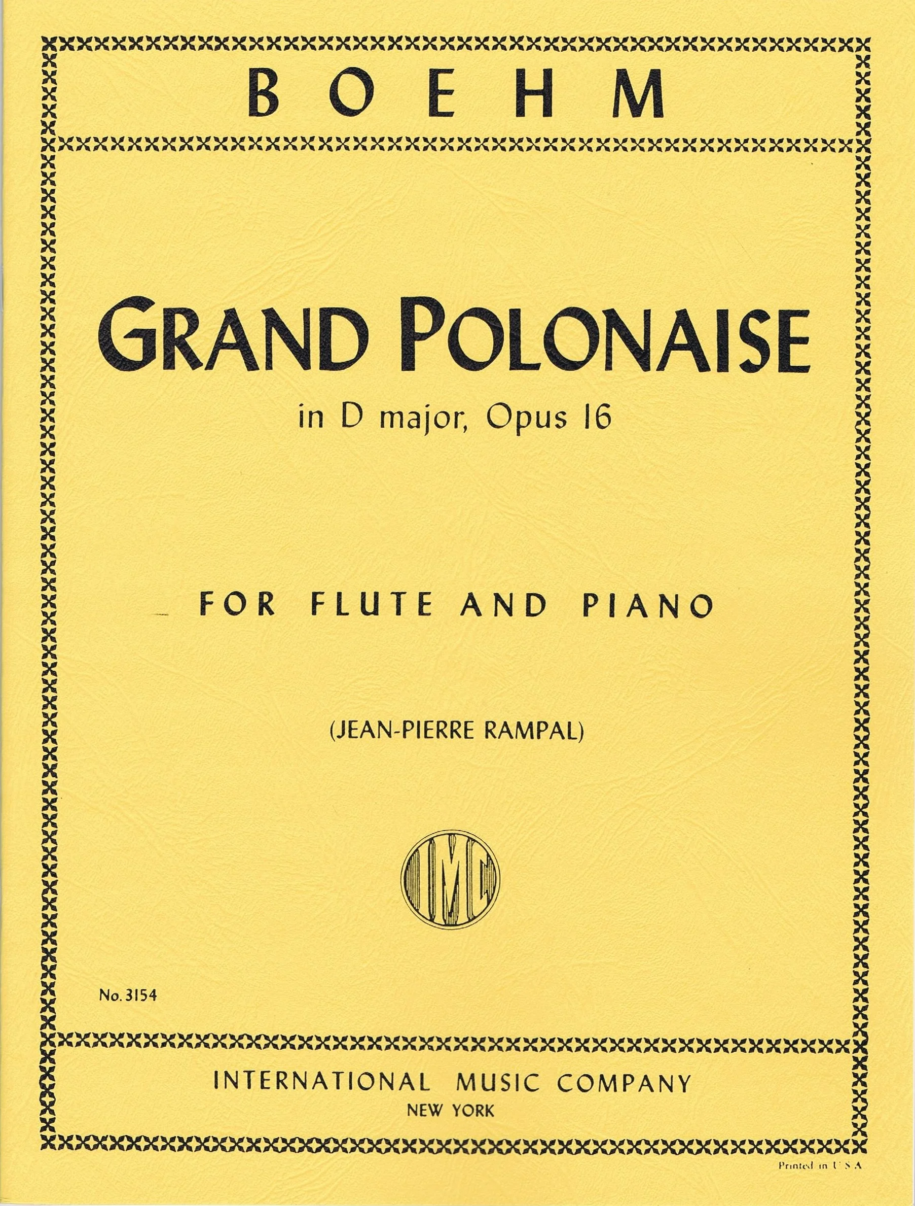Boehm Grand Polonaise in D Major, Opus 16 IMC 3154
