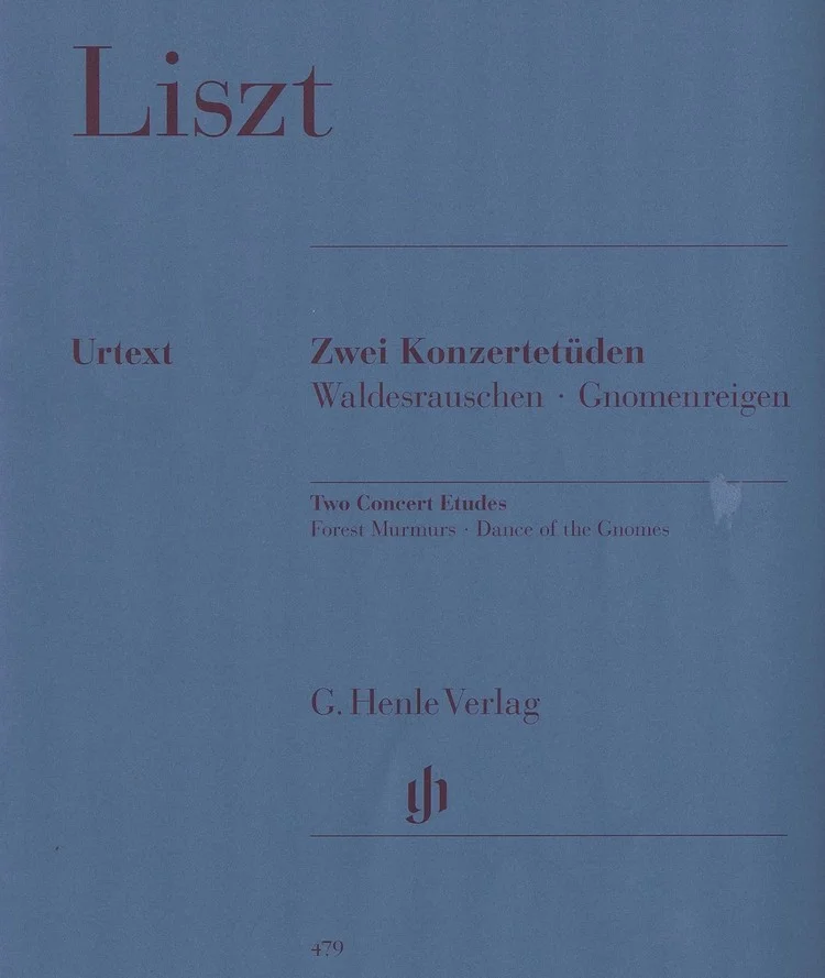 Liszt Urtext Zwei Konzertetuden Waldesrauschen. Gnomenreigen HL 51480479