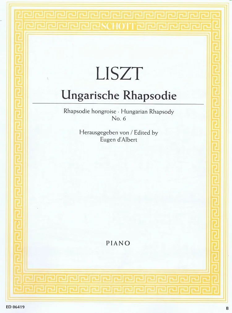 Liszt Hungarian Rhapsody No. 6 in D-flat Major HL 49008857