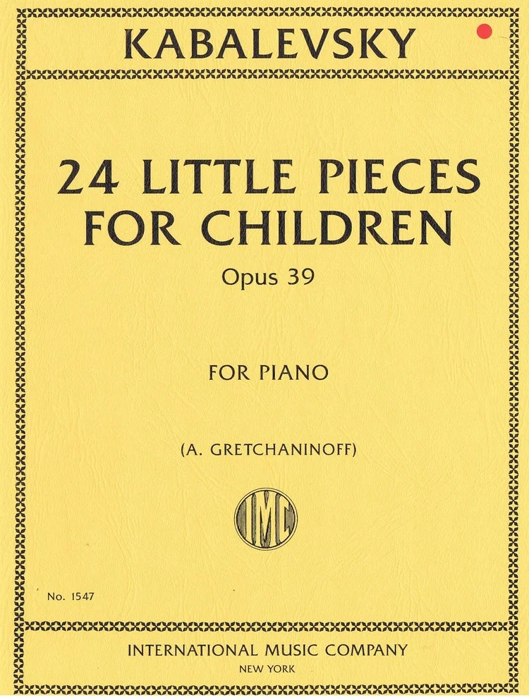 Kabalevsky 24 Little Pieces for Children, Opus 39 IMC 1547