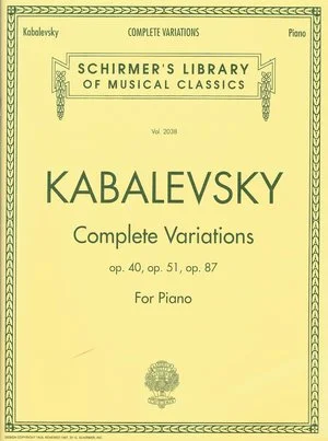 Kabalevsky Complete Variations HL 50483242 