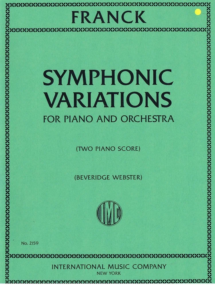Franck Symphonic Variations for Piano & Orchestra IMC 2159