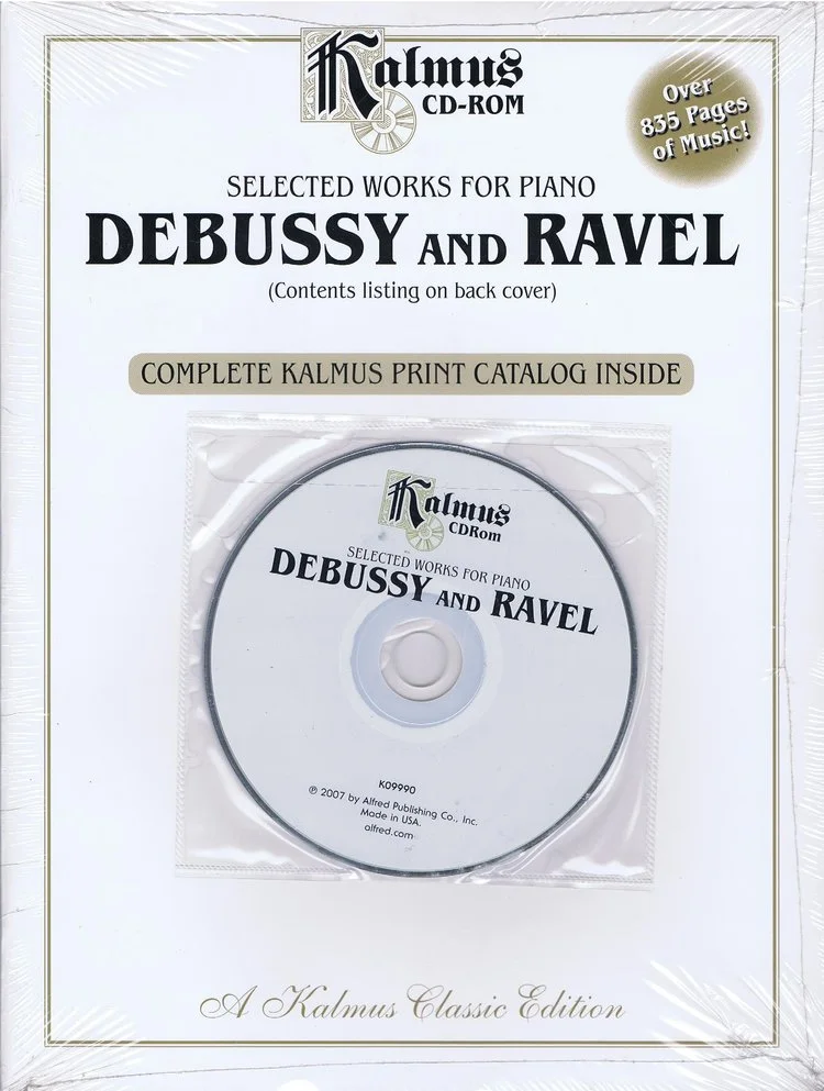 Debussy and Ravel Selected Works for Piano CD-Rom Alfred K09989