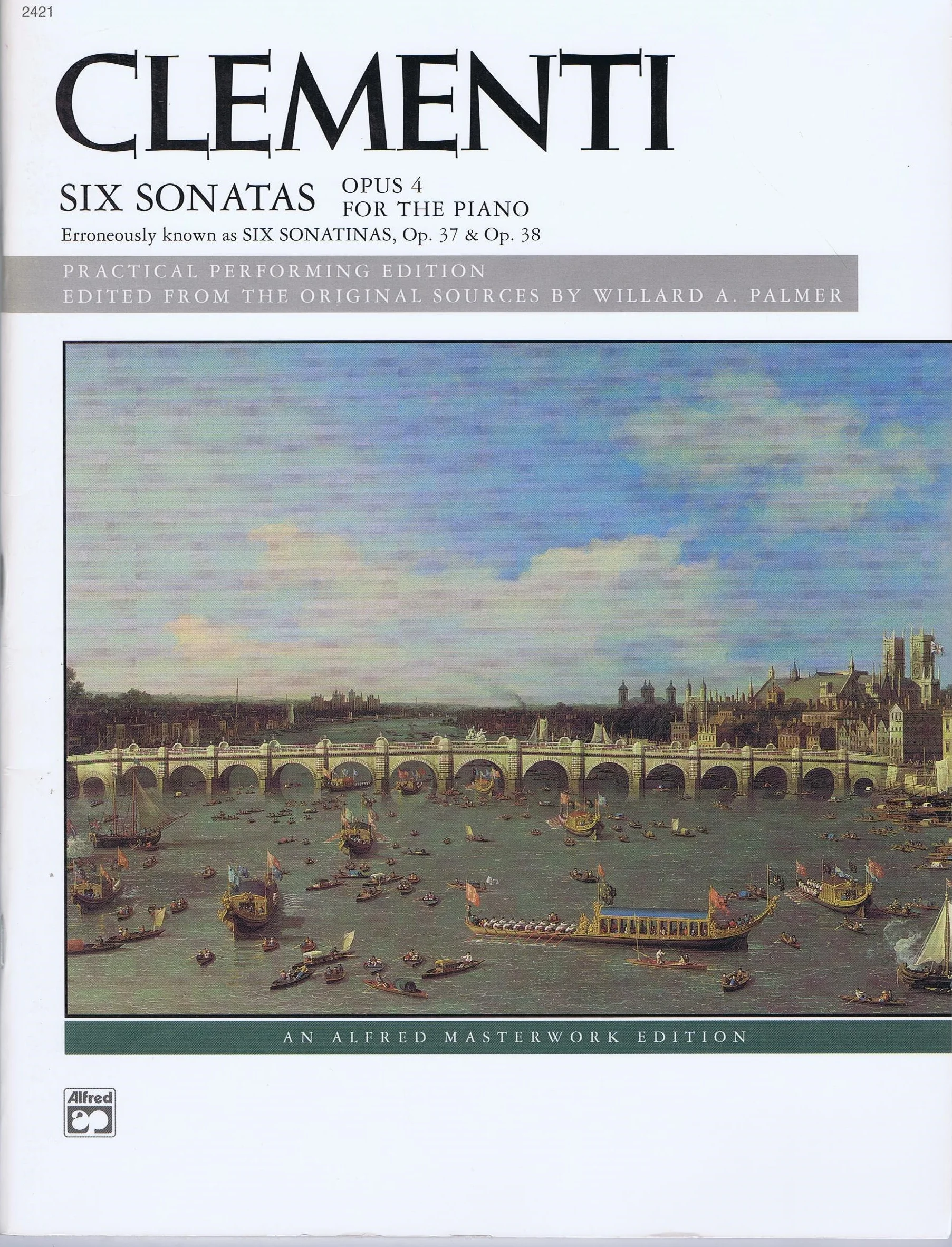 Clementi Six Sonatas Opous 4 for the Piano Alfred 2421