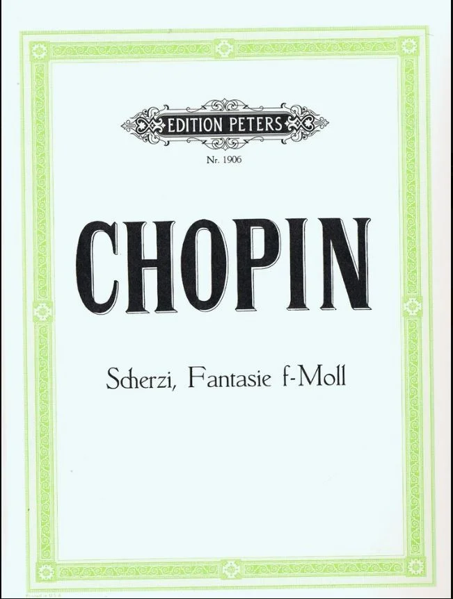 Chopin Scherzi, Fantasie f-Moll Edition Peters EP 1906