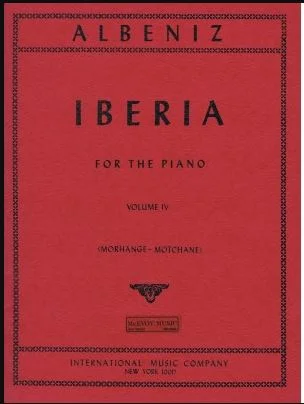 Albeniz Iberia For Piano Volume IV IMC 2078