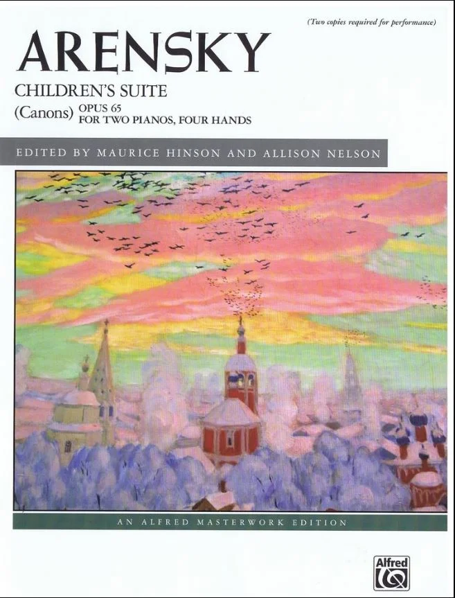 Arensky Children's Suite Opus 65 For Two Pianos, Four Hands Alfred 44319