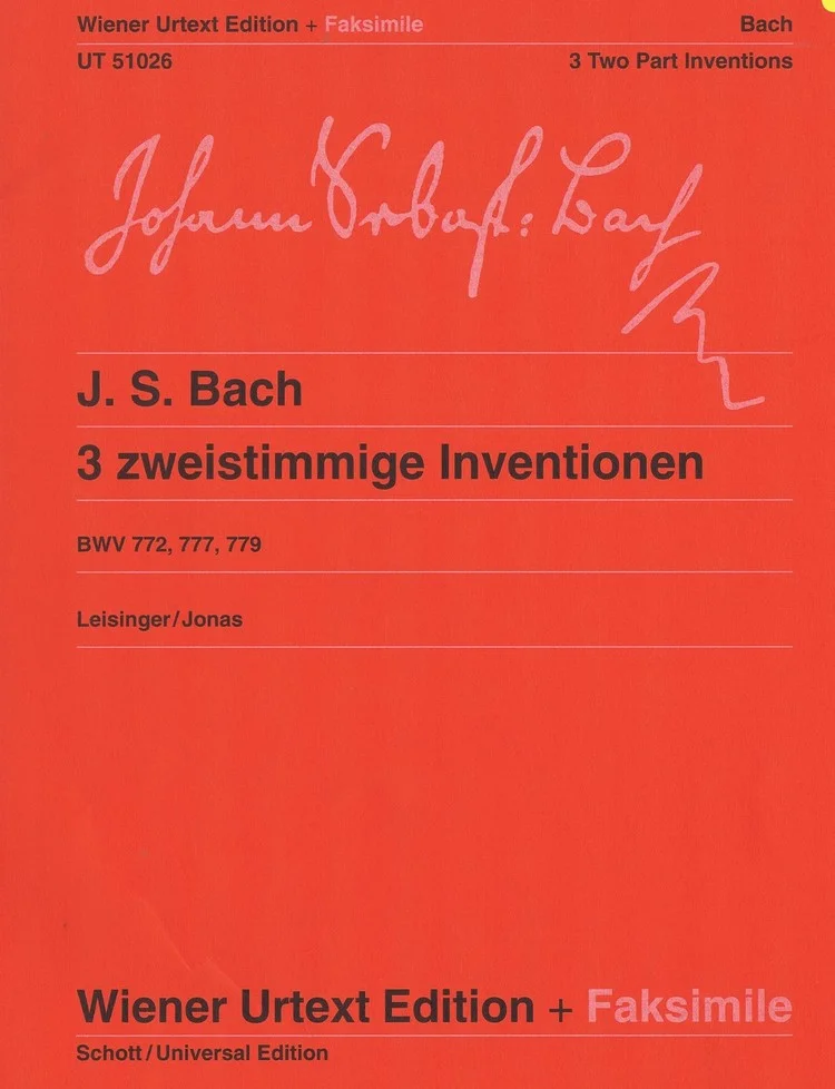 J.S. Bach 3 Zweistimmige Inventionen, BWV 772, 777, 779 CF UT051026