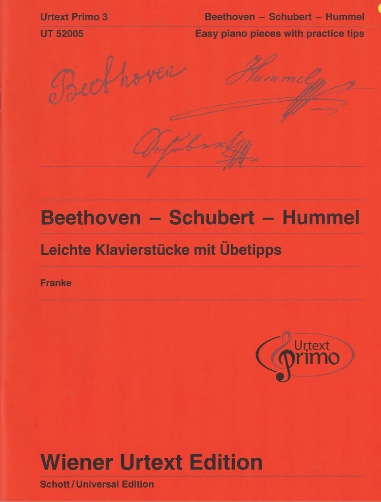Beethoven-Schubert-Hummel Leichte Klavierstucke mit Ubertipps Franke CF UT52005