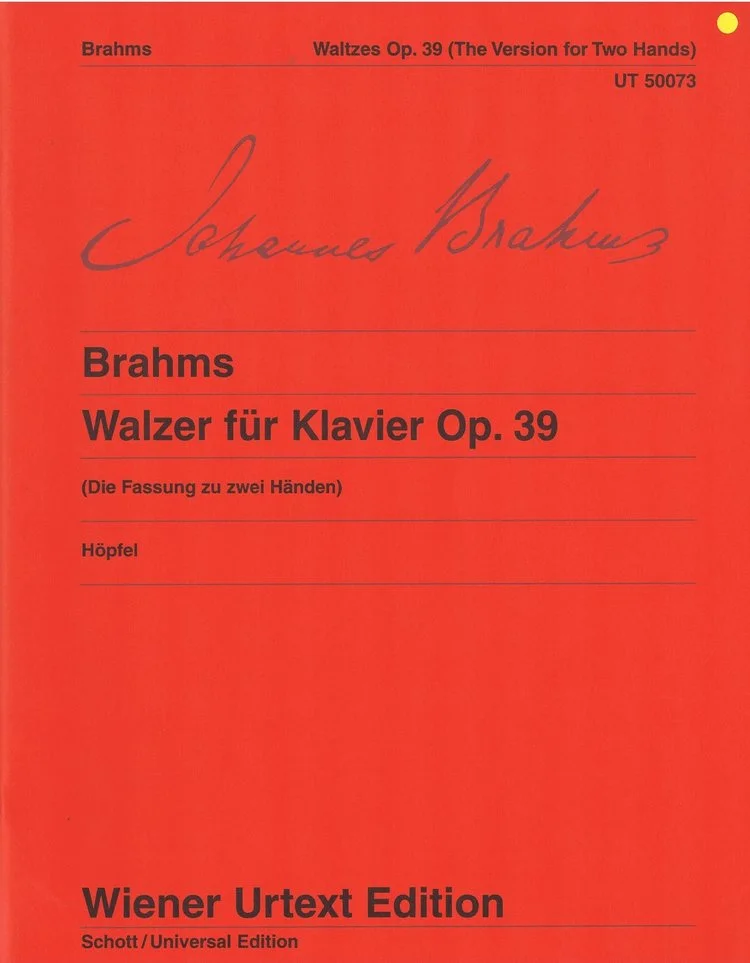 Brahms Waltzes for Piano Op. 39 CF UT50073