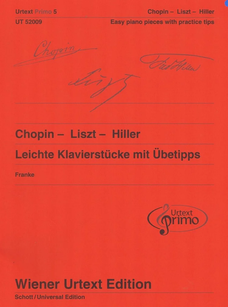 Chopin-Liszt-Hiller Leichte Klavierstucke mit Ubetipps Franke CF UT52009