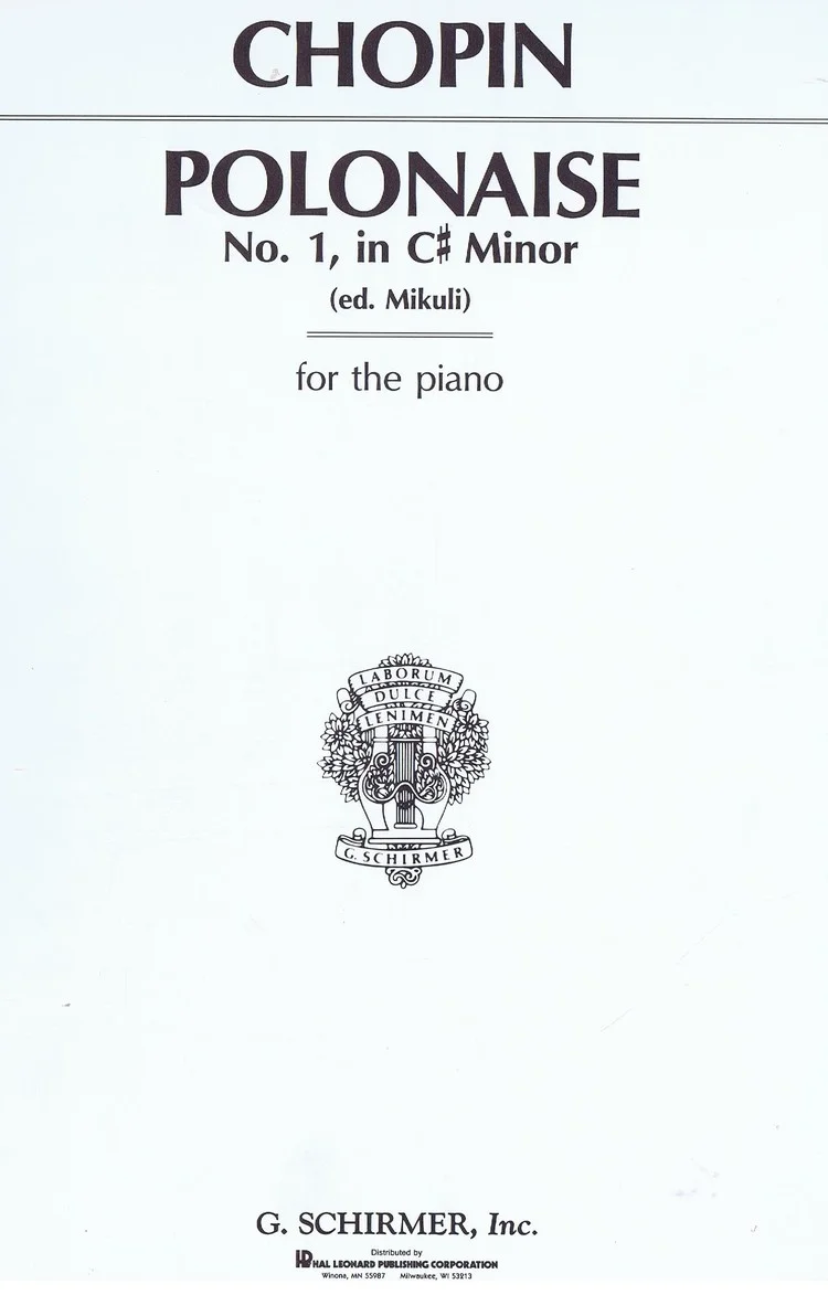 Chopin Polonaise No.1, in C# Minor (ed. Mikuli) HL 50266180