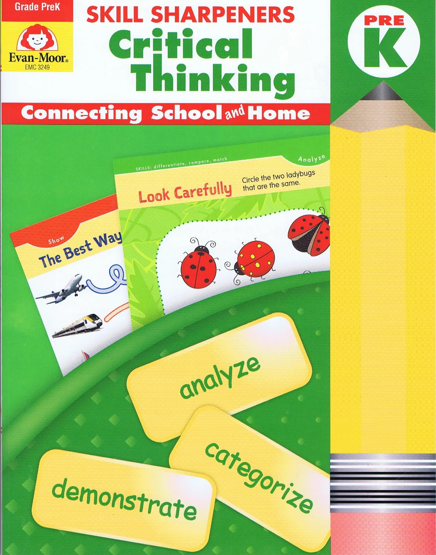 Evan Moor Skill Sharpeners Critical Thinking Grade Pre K - 6 