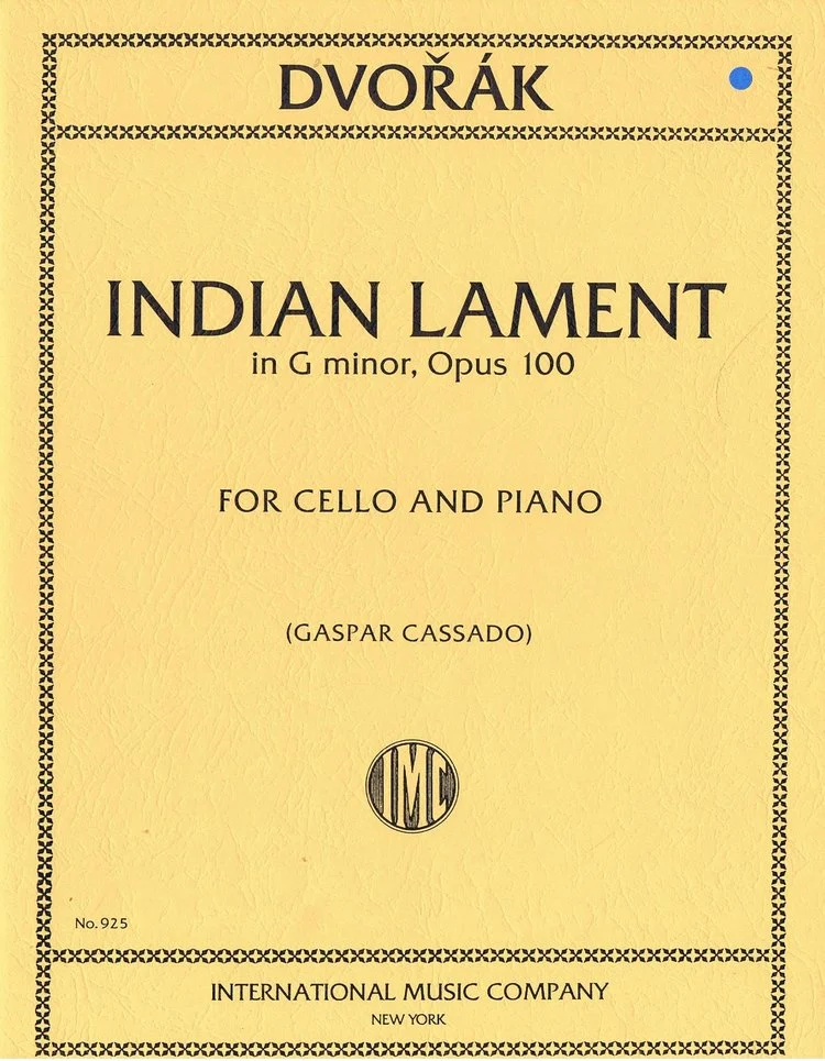 Dvorak Indian Lament in G minor, Opus 100 for Cello and Piano IMC 925