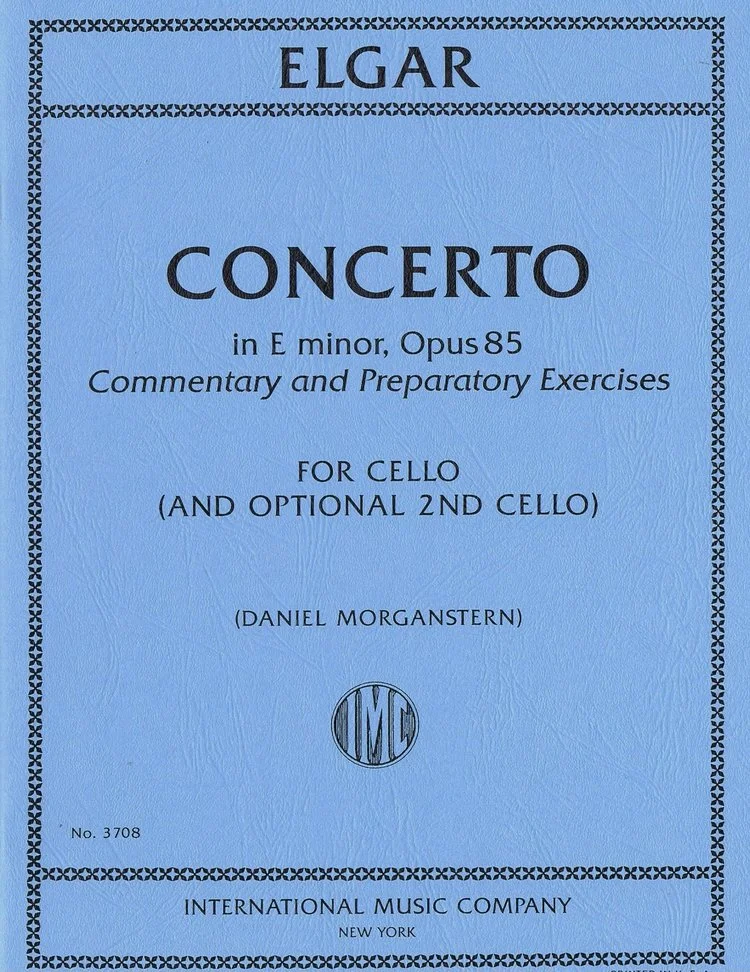 Elgar Concerto in E minor, Opus 85 Commentary and Preparatory Exercises For Cello IMC 3708