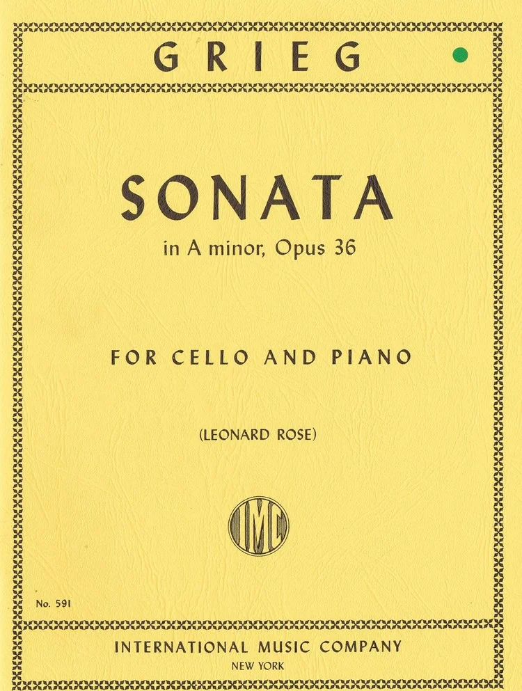Grieg Sonata in A minor, Opus 36 for Cello and Piano IMC 591