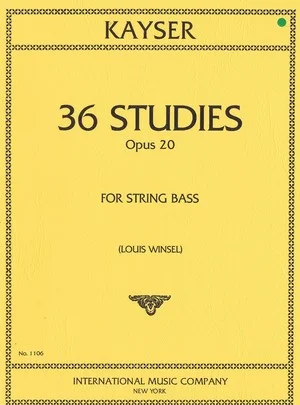 Kayser 36 Studies Opus 20  IMC 1106