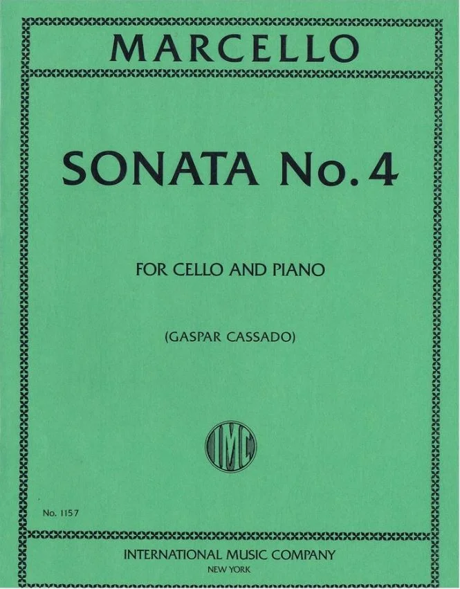 Marcello Sonata No.4 for Cello and Piano IMC 1157