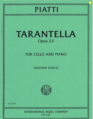Piatti Tarantella Opus 23 for Cello and Pinao IMC 2573