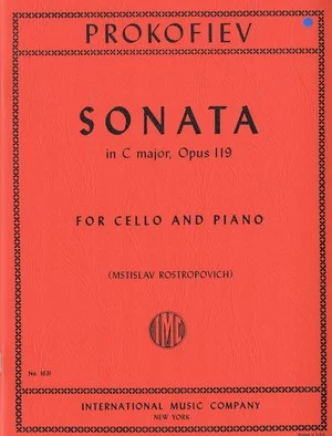 Prokofiev Sonata in C major, Opus 119 For Cello and Piano IMC 1631